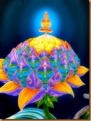 Bouddha sur Lotus